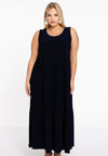 Robe avec volant dolce - bleu