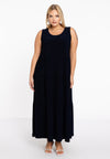 Robe avec volant dolce - bleu