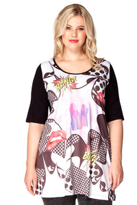 Shirt flare BANG! - black - #1