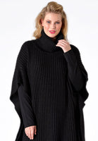 Poncho high neck - black - #1