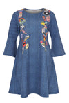 Dress denim/emoji - blue - #4