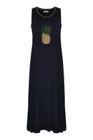 Dress-singlet long pineapple - blue - #4