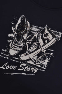 Shirt wide Love Story - blue - #5