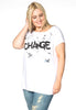 Shirt wide CHANGE - white 