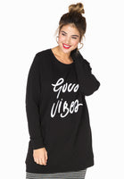 Sweater Good Vibes - black  - #1