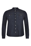 Blouse denim stretch - dark indigo - #4