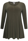 Tunic wide bottom buttoned DOLCE - green 