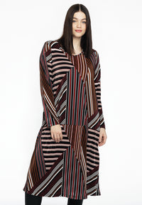 Dress plissé STRIPES - black - #1