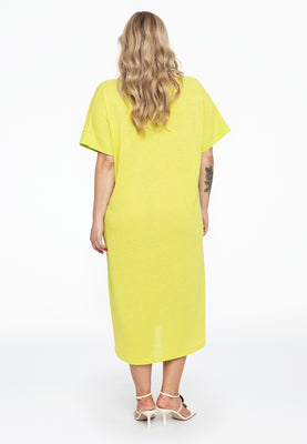 Dress wide COCOON - bright green - #3