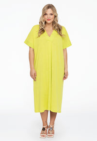 Dress wide COCOON - bright green - #2