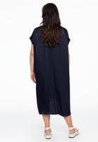 Dress kaftan V-neck - blue - #3