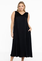 Dress swing SATIN - black - #1