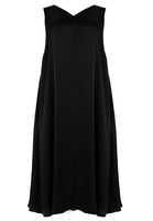 Dress swing SATIN - black - #4