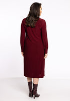 Dress Buttoned Long DOLCE - dark red - #3