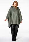 Coat wide silk leather - green - #2