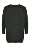 Pullover v-neck teddy - green - #3