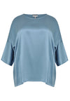 Blouse short SILK - blue - #4