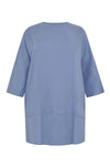 Blouse-tunic layered LINEN - indigo - #4