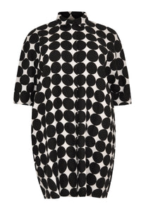 Blouse wide long CIRCLE - black - #4