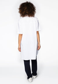 Blouse short sleeve POPLIN - white - #3