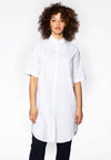 Blouse short sleeve POPLIN - white 