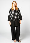 Tunic shaped bottom CIRCLE - black - #2
