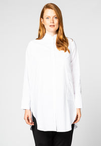 Blouse round bottom - white - #1