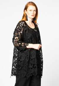 Tunic wide LACE - black - #1