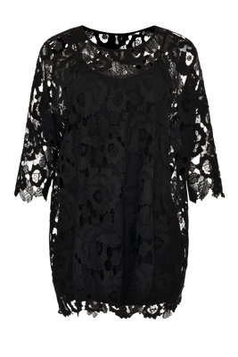 Tunic wide LACE - black  - #4