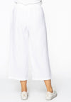 Trousers wide-fit 7/8 LINEN - white - #2