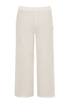 Trousers wide-fit long linen - ecru