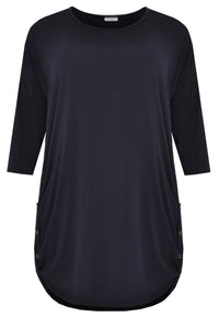 Tunic side puckering - blue - #4