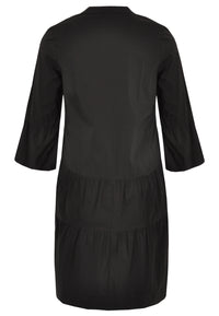 Dress ruffled bottom - black - #3