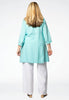 Blouse pleated LINEN - blue - #3