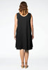 Dress sleeveless LINEN - black - #3