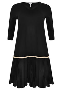 Dress plissé frill - black - #4