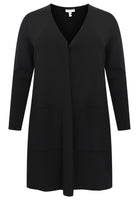 Cardigan A-line - black  - #4