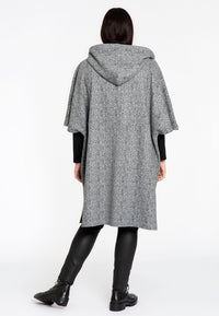 Poncho HERRINGBONE - grey - #3