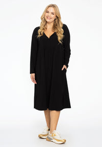 Dress slit neckline DOLCE - black - #2