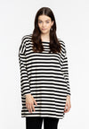 Tunic wide STRIPE - black 