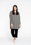 Tunic wide STRIPE - black 