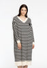 Dress wide badge STRIPE - black 