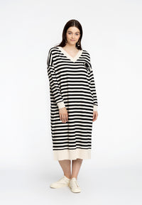 Dress wide badge STRIPE - black - #2