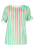 Tunic shoulder strings STRIPY - green  - #4