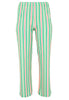 Trousers wide leg STRIPY - green  - #3