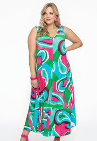 Dress Swing BATIK - green - #1