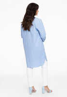 Blouse-dress POPLIN STRETCH - light blue - #3