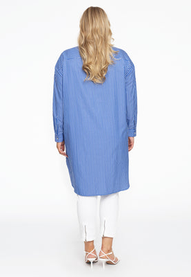 Blouse-dress SMALL STRIPE - blue - #3