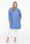 Blouse-dress SMALL STRIPE - blue