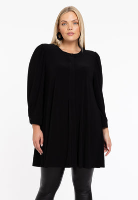 Tunic Wide Bottom Puff Sleeve DOLCE - black  - #1